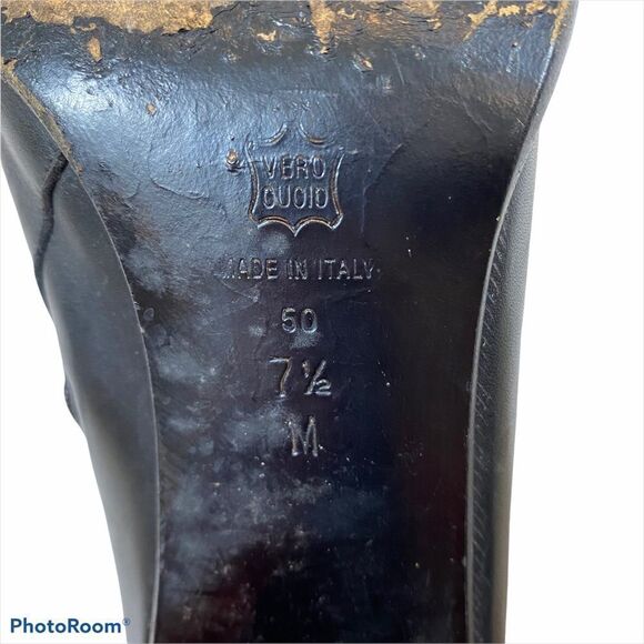 Via Spiga Ladies Black Leather Ankle Boots 7.5 - Picture 15 of 16